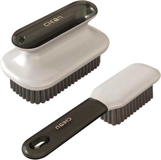 Laundry Stain Brush Household Scrub Brush Laundry Brush for Stain Removal,Soft Bristle Brush 2 Pack