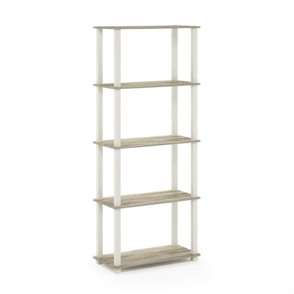 Furinno Turn-N-Tube 5-Tier Multipurpose Shelf / Display Rack / Storage Shelf / Bookshelf, Square
