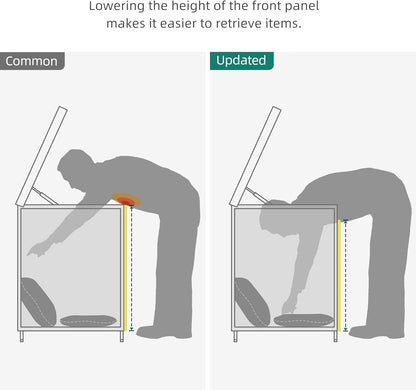 YITAHOME 230 Gal Outdoor Storage Box, XXL All-Weather Wicker Deck Box for Patio Furniture, Cushions, Pool Accessories and Garden Tools - Black