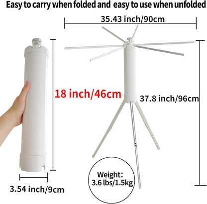 JOOM Clothes Drying Rack Portable Foldable - Drying Rack Clothing Space Saving,Collapsible Drying Rack for Laundry,Travel,Indoor,Outdoor. Folding Clothing Rack Home and Travell (Small Rack)