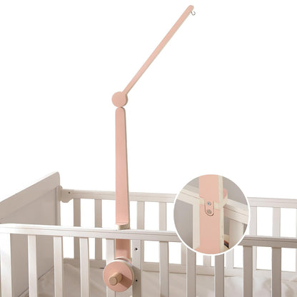 HI BABY MONMENT Crib Mobile Arm - Baby Mobile Hanger with 2-Height Settings Adjustable, Stabilizing Attachment for Added Safety, Mobile Arm for Crib, Sturdy & Secure Design for Nursery Mobile