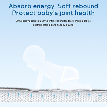 Baby Play Mat 1.2" Thick Memory Foam Nursery Rug Area Rug, 13’1” X 6’7” Yoga Mat Playmat Crawling Mat for Baby,Toddlers, Infants, Kids,Floor Mat Tatami Mat for Living Room with Non-Slip(Grey)