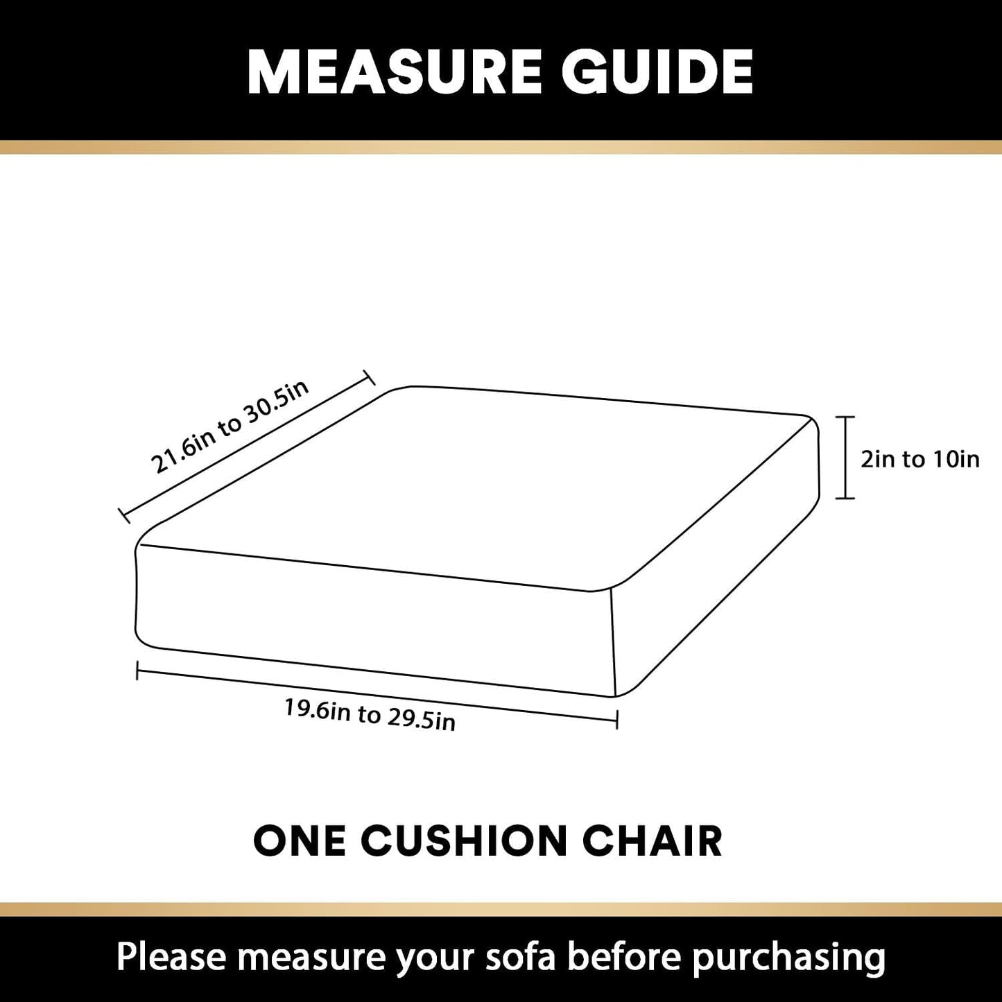 PrinceDeco Couch Cushion Cover Cushion Slipcover for Chair Sofa Cushion Furniture Protector Seat Cushion Sofa Cover for Dog Pet Kid with Elastic Straps Width Up to 29.5", Deep Teal