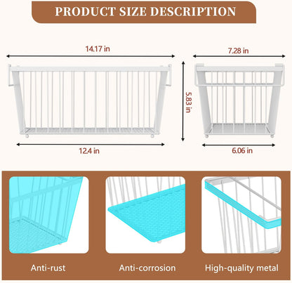 3 Pack Stackable Deep Freezer Organizer Bins ，Upgraded Bottom Leak-Proof net，Encryption and Hardening ， Freezer Organizer Bins for 5 to 9 Cu.FT Small Chest Freezer， Easy Get Bottom Foods