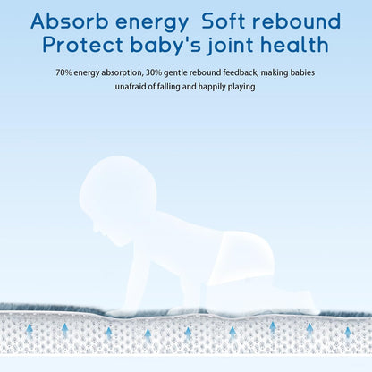 Baby Play Mat for Floor Tummy Time Nursery Rug Muscle Area Rug Playroom Rug Tatami 50 * 50" Memory Foam 1.3" Thick Crawling Mat For Babies,Toddlers, Infants, Kids,Floor Mat(Green)