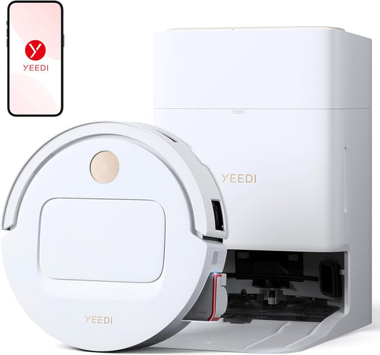 Yeedi M14 Plus Robot Vacuum and Mop with All-in-One Station, 18000Pa, OZMO Roller Instant