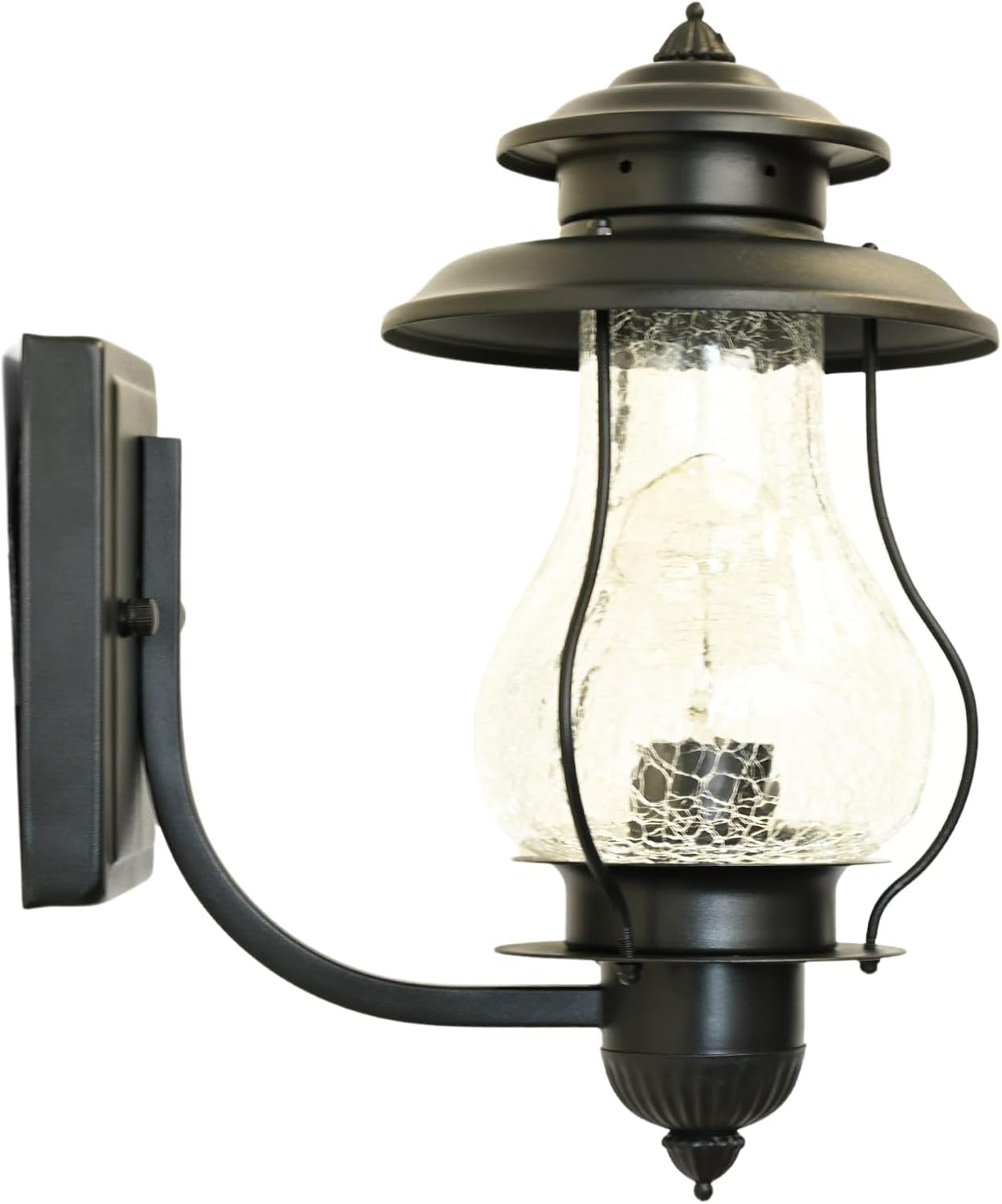 Muskoka Lifestyle Products Outdoor Weatherproof Wall Sconce Lantern, Rustic Porch Light Fixture, Farmhouse Wall Sconce Entryway Light