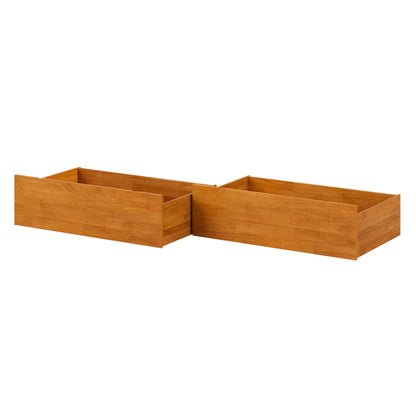 AFI Queen/King/Twin XL Under Bed Storage Drawers (Set of 2), Light Toffee