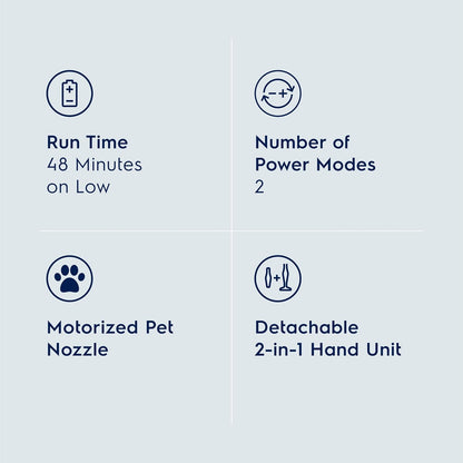 Electrolux Ergorapido Pet Cordless 2-in-1 Vacuum Cleaner with Motorized Pet Nozzle for Easy Pet Hair Removal, 48-Minute Run Time, 2 Power Modes, Chili Red