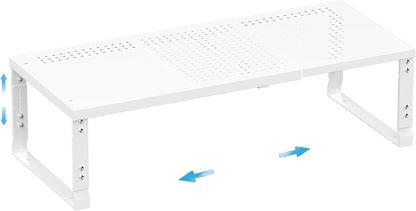 Expandable Spice Rack,Stackable Storage for Cabinet, Multi-Functional Kitchen Shelving,Height-Adjustable,Sustainable Organizer Solution(1Pack/White/Medium)