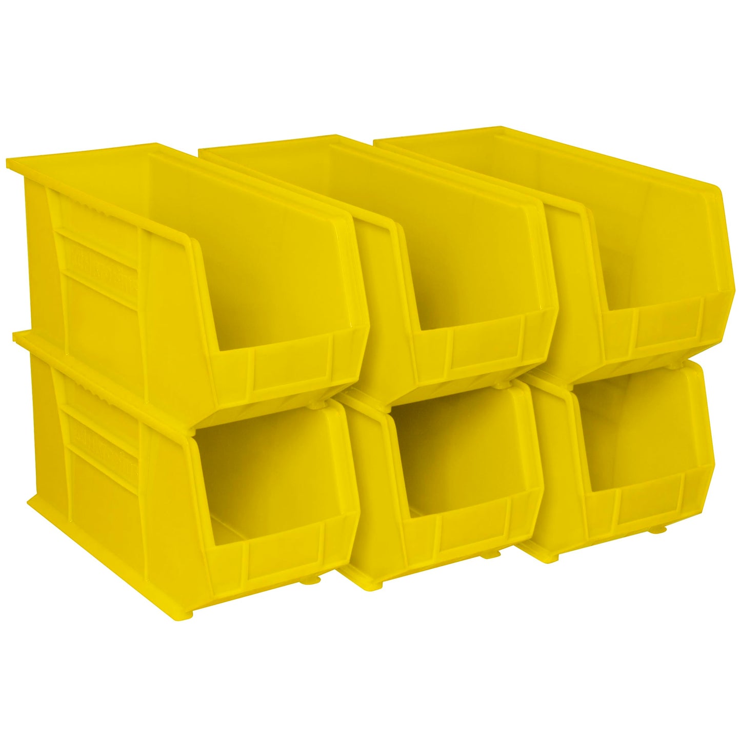 Akro-Mils 30265 AkroBins Plastic Storage Bins, 18"x8.25"x9", Yellow, 6-Pack