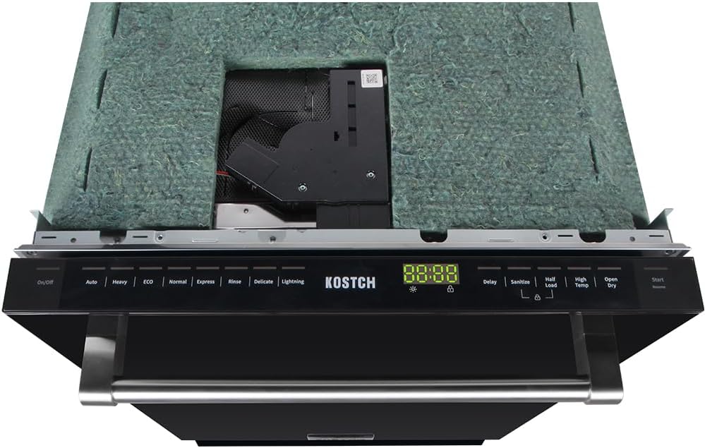 Large Capacity 24 inch Top Control Built-In Dishwasher with Third Rack ??ENERGY STAR Certified, 47-dBA Ultra-Quiet, Stainless Steel (Black)