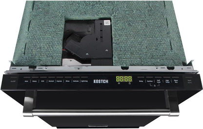 Large Capacity 24 inch Top Control Built-In Dishwasher with Third Rack ??ENERGY STAR Certified, 47-dBA Ultra-Quiet, Stainless Steel (Black)