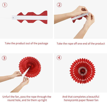 BEISHIDA Purple Lavender Blue Hanging Honeycomb Round Paper Fans Decoration Kit Tissue Paper Fan Garland for Baby Shower Girl Kid Birthday Under The Sea Wedding Party Supplies（11packs）