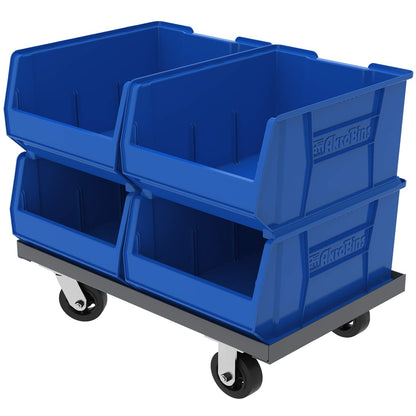 Akro-Mils 30289 Super-Size AkroBins Plastic Storage Bins, Space-Saving Stackable Bins for Garage