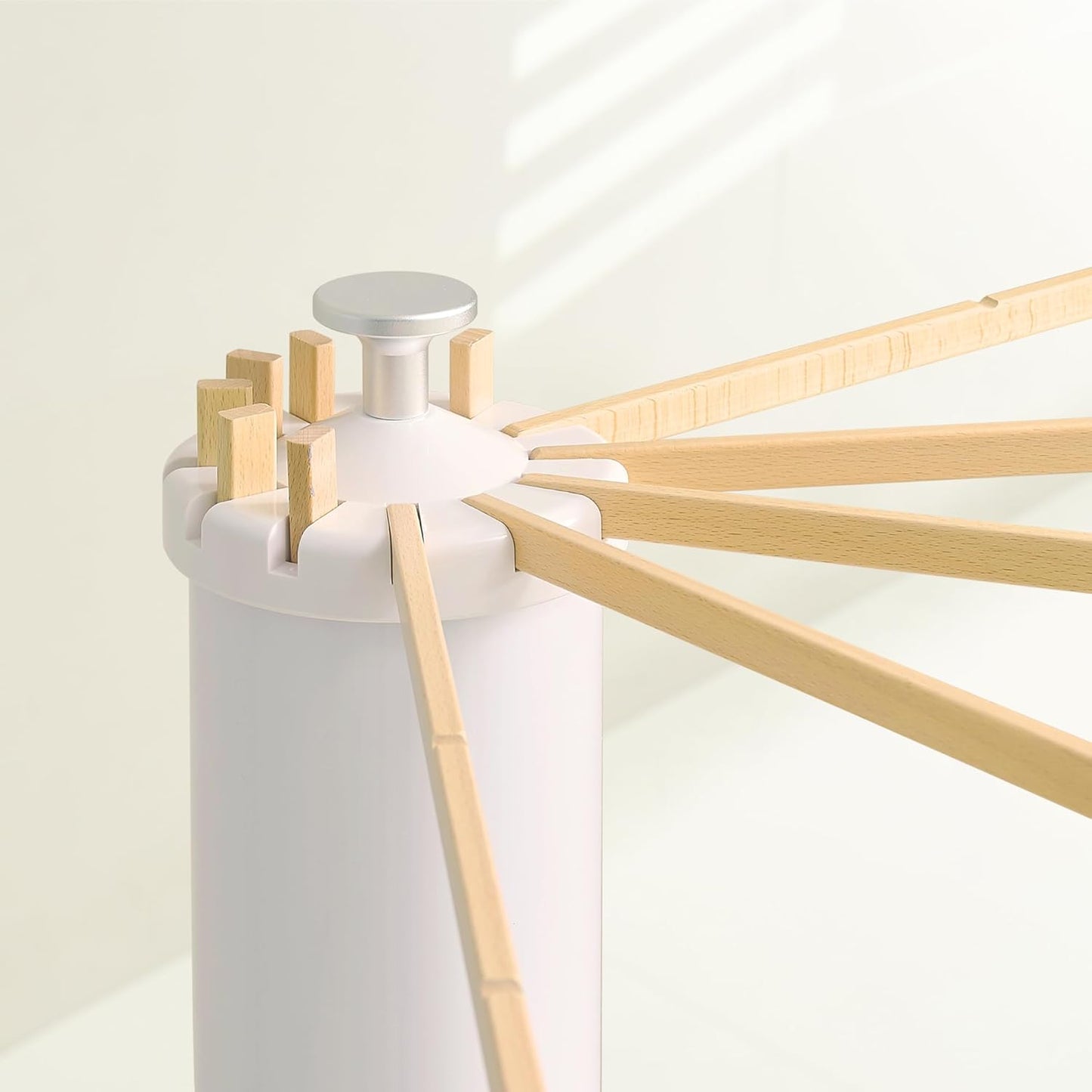 JOOM Four Legs Clothes Drying Rack, Garment Rack Portable and Foldable Space Saving Laundry Drying Rack - Drying Rack Floor Folding Balcony Bedroom Solid Invisible Household