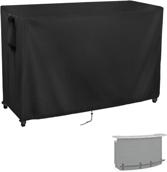 Kingling Outdoor Table Cover for Outdoor Bar Table, 78 Inch Waterproof Patio Bar Table Cover