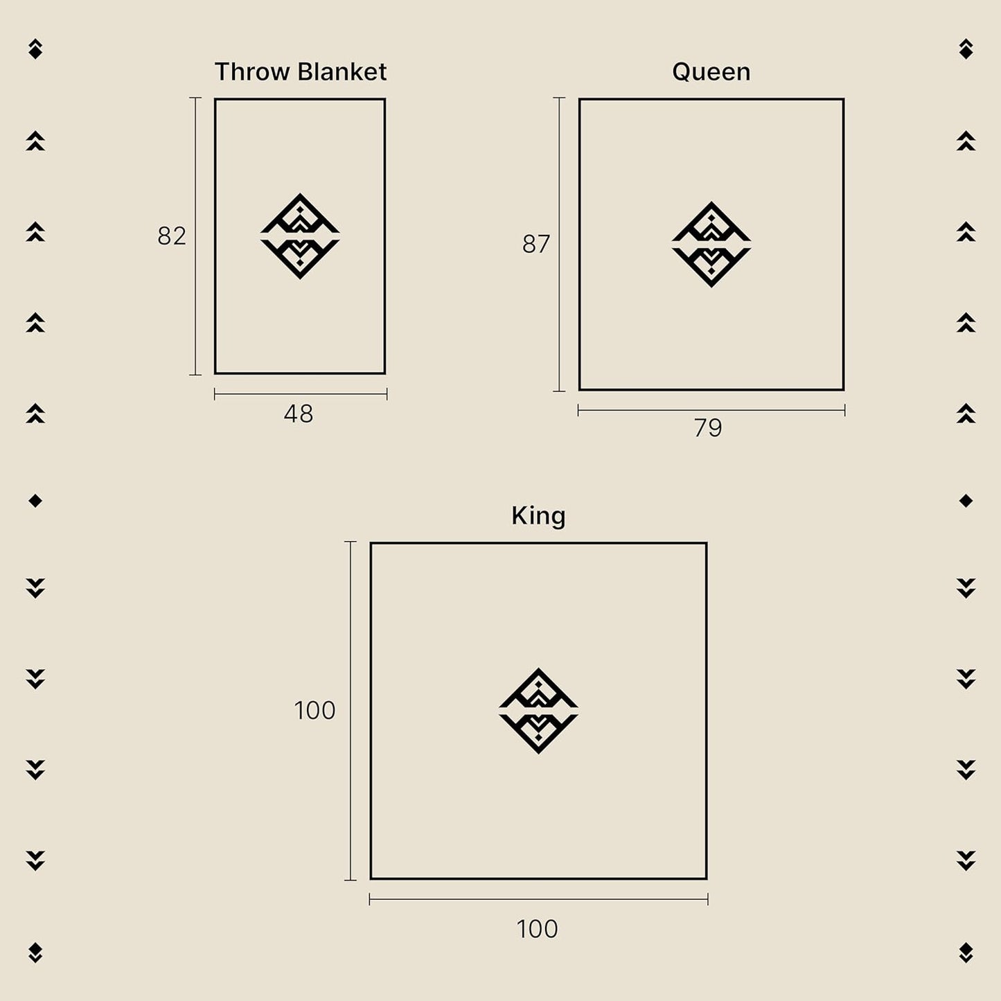 Inca Aztec Throw, Queen, King Blanket | Southwest Indian Navajo Boho Style | Native Cover for Camping, Bedding, Couch, Vanlife | Faux Alpaca, Lightweight, Hypoallergenic (Pachamama Brown, Throw)