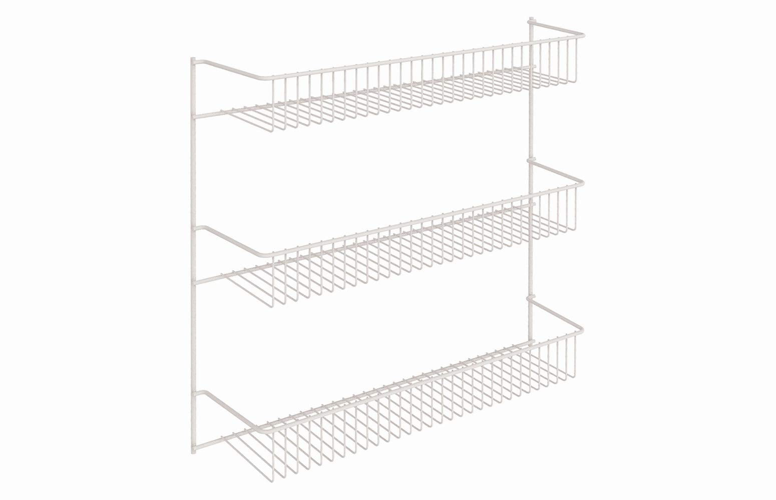 ClosetMaid 3-Tier Hanging Wall Mounted Metal Rack for Spices, Shelf Storage, Pantry Organization