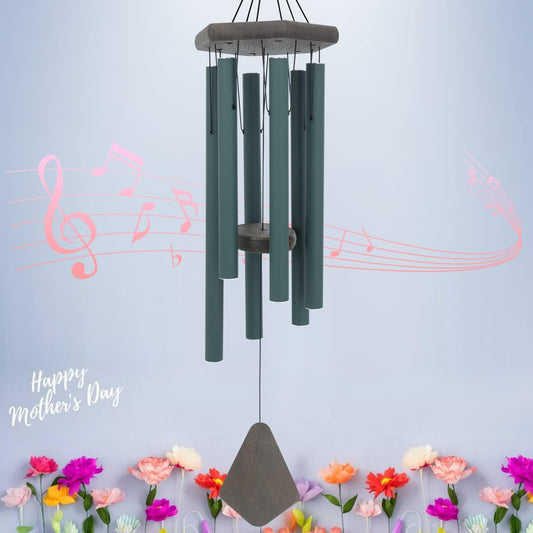 Large Wind Chimes for Outside, 30" Aluminium Wind Chime with Wind Catcher, Outdoor Garden Patio