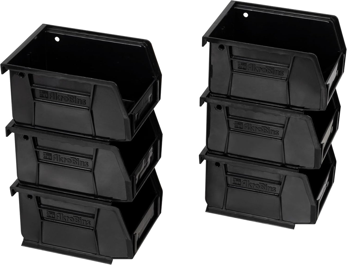 Akro-Mils 30210 AkroBins Plastic Storage Bins, Space-Saving Stackable Bins for Garage, Pantry