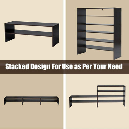 Giantex 3-in-1 Vertical Shoe Rack, 6-Tier Free Standing Shoe Storage Organizer w/Stackable Design