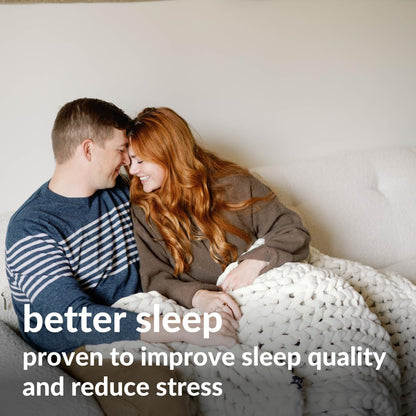 Nuzzie Chunky Knit Blanket - Breathable, Cooling, Hand Made Knit Throw Blanket for Sleep - Machine Washable, Stylish Decor Design (Cream, Full | 16lbs | 48"x72")