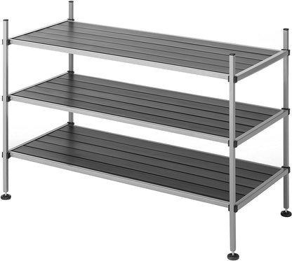 Whitmor 3 Tier Closet Storage Shelves - Shoe Rack and Home Organizer