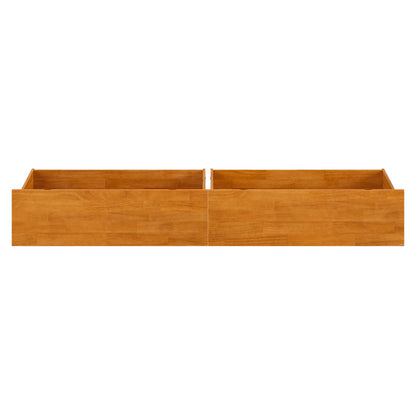 AFI Queen/King/Twin XL Under Bed Storage Drawers (Set of 2), Light Toffee