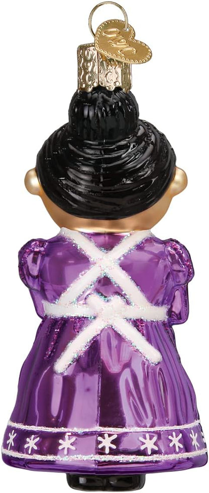 Old World Christmas Cheery Mrs. Claus Glass Blown Ornament for Christmas Tree