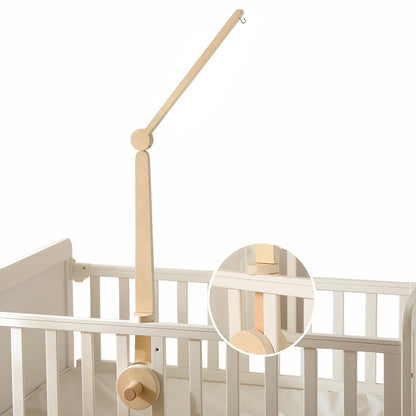 HI BABY MONMENT Crib Mobile Arm - Baby Mobile Hanger with 2-Height Settings Adjustable, Stabilizing Attachment for Added Safety, Mobile Arm for Crib, Sturdy & Secure Design for Nursery Mobile