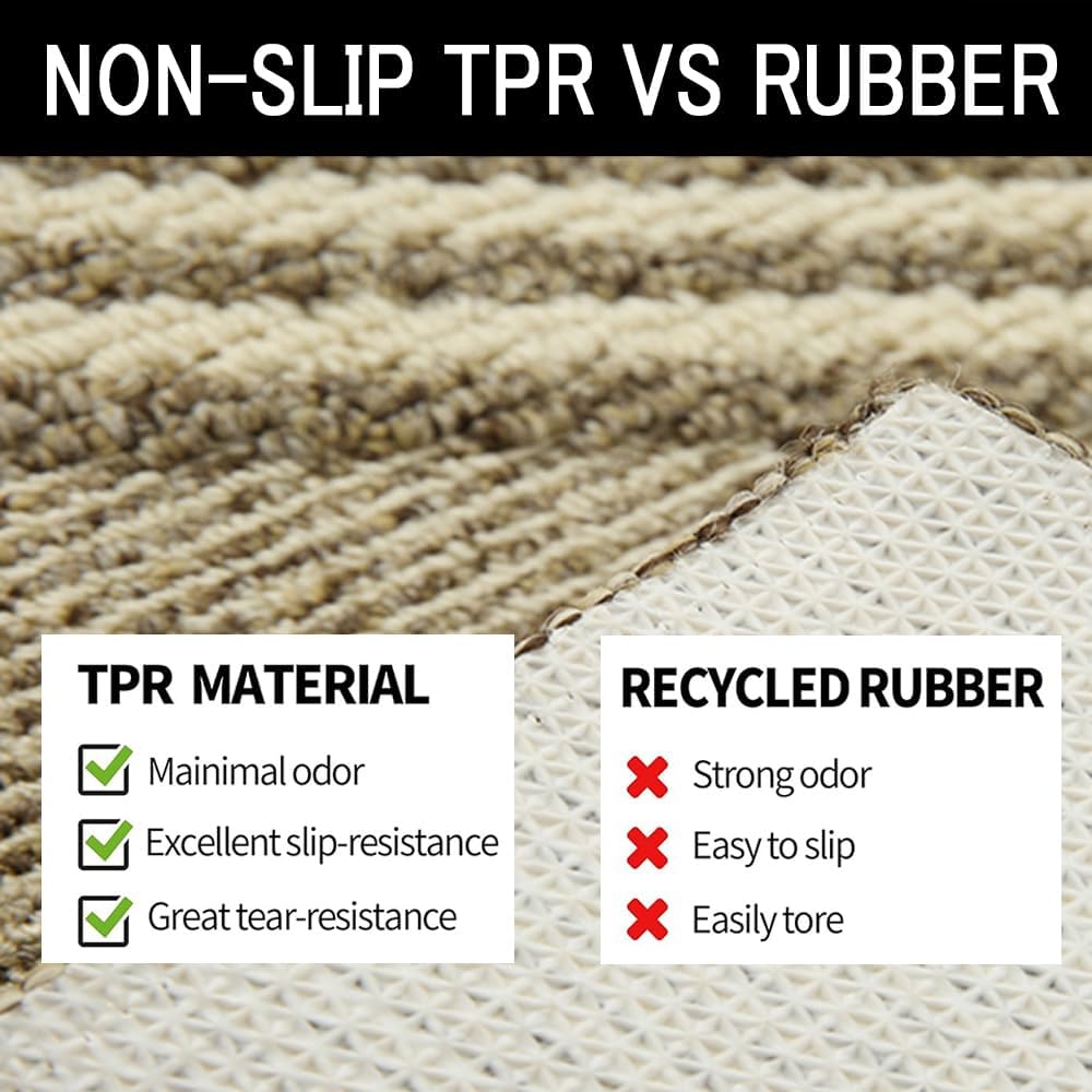 Indoor Doormat, Non-Slip Front Door Mats, Outdoor Welcome Mat Washable, Low Profile Indoor DoorMats for Entryway, Floor Inside Back Door Mats (23"x35")