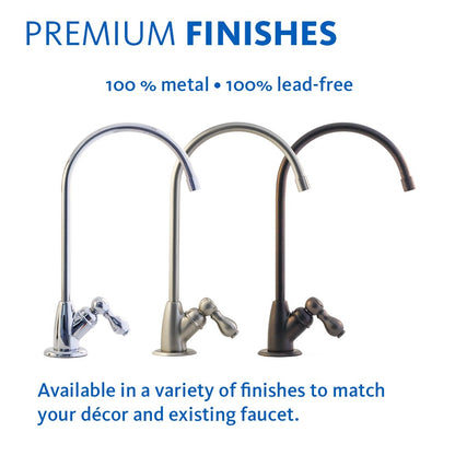 Aquasana Under Sink Water Filter System - Reduces PFAS, Lead, & Chlorine in Drinking Water - Under Counter Claryum Filtration for Kitchen - 3-Stage - Chrome Faucet - AQ-5300.56