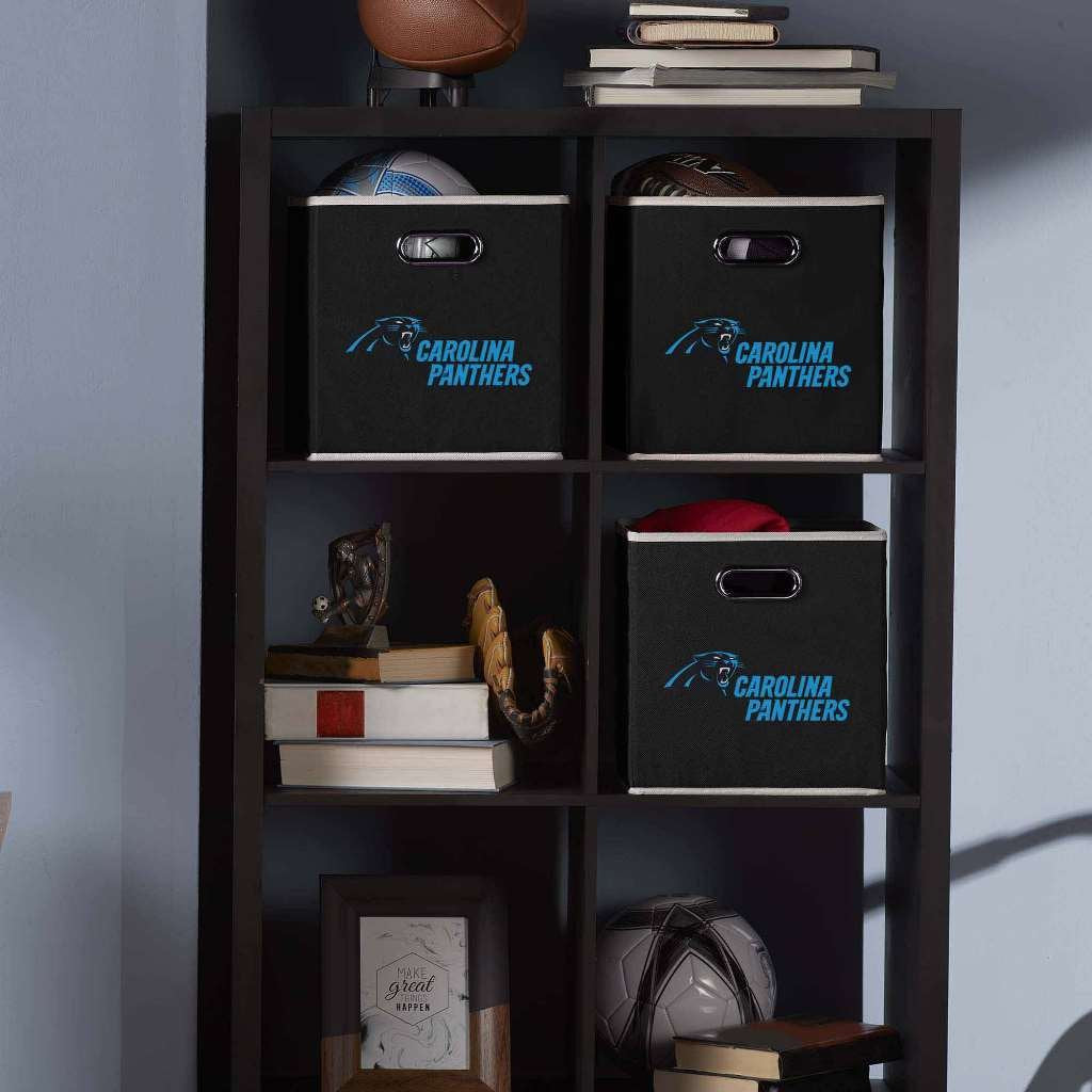 Franklin Sports NFL Carolina Panthers Collapsible Storage Bin