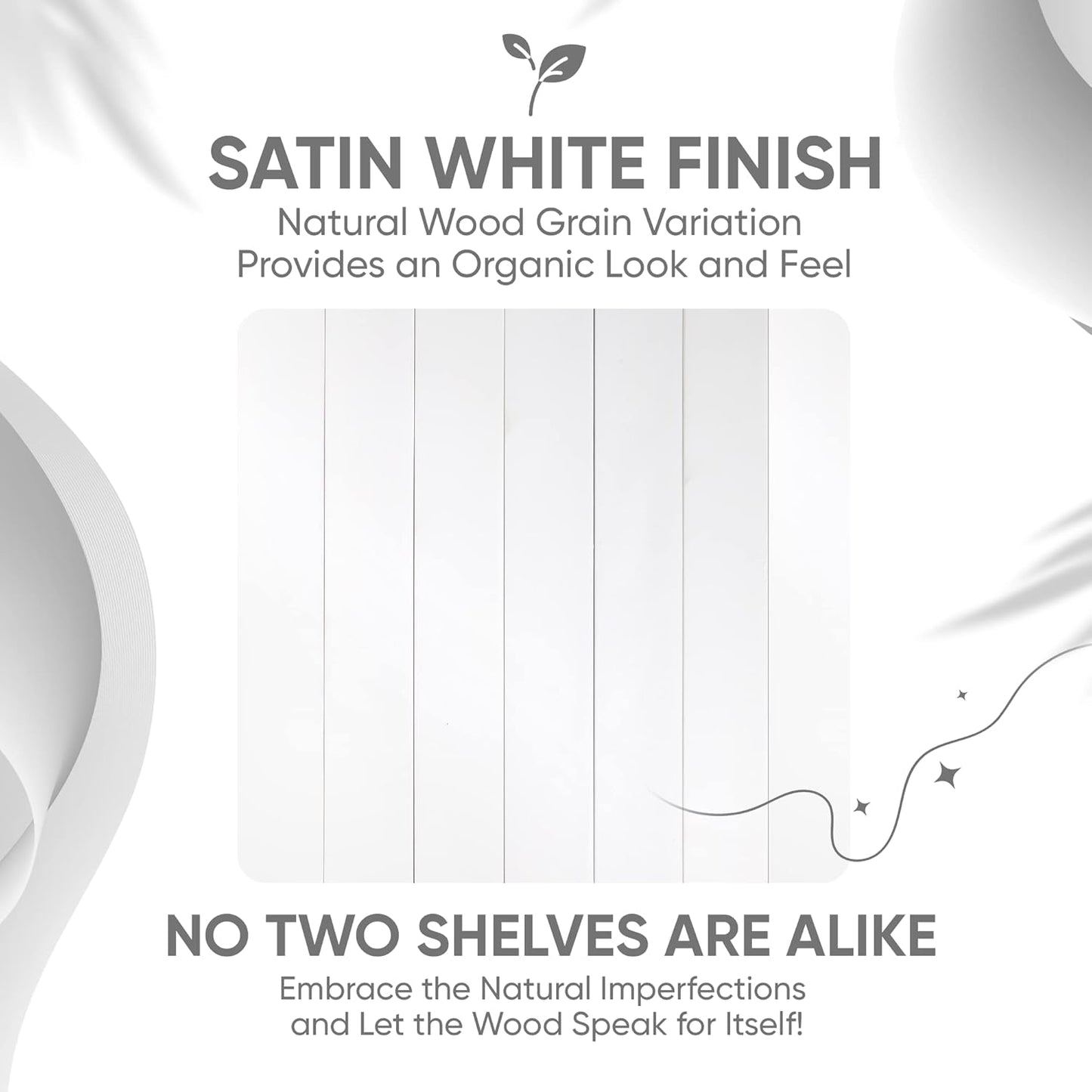 Homeforia White Floating Shelf 12 inch, High End Solid Real Wood Small 12inch Floating Shelves for Wall Mounted, White Wooden 12 in Floating Shelves, Heavy Duty Bracket, 12 X 6.5 X 1.75 inch, Set of 3