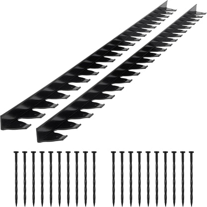 VEVOR Landscape Edging Border, 10Pcs 6 ft x 1.6 in Plastic Garden Edging with 60 Spikes, Sun-Resistant Flowerbed Borders, DIY Layout, No Dig Garden Edger Border Divider for Lawn Edgings for Yard