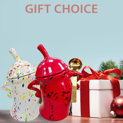 Ceramic Kitchen Canister with Silicone Seal Lid,Modern Elegant Design Airtight Lid Storage Food Jar Canister for Kitchen Sugar Coffee Tea Spice or More (White)