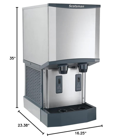 Scotsman Commercial Nugget ice Maker, Ice and Water Dispenser with Storage (HID312A-1) 260 pounds per Day