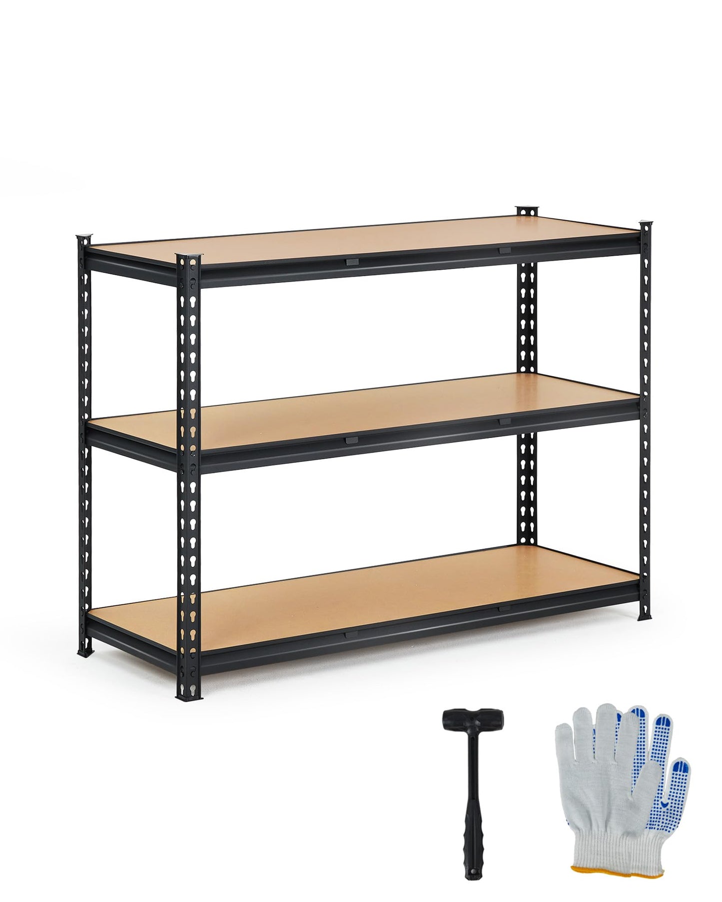 Heavy Duty Garage Shelving Units,3-Tier Adjustable Storage Shelves
