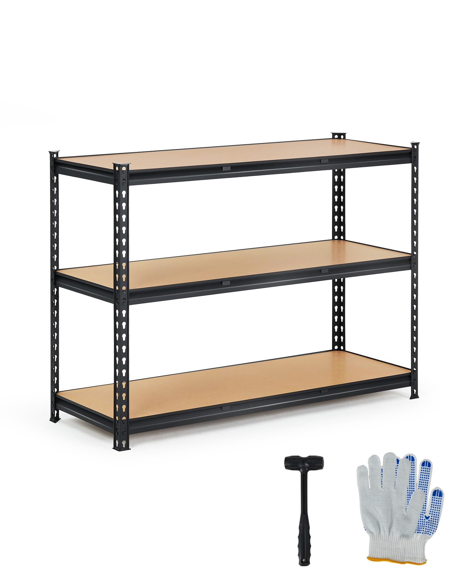 Heavy Duty Garage Shelving Units,3-Tier Adjustable Storage Shelves