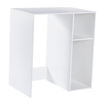 Flash Furniture Mini Fridge Bookshelf with Multiple Cubbies, White