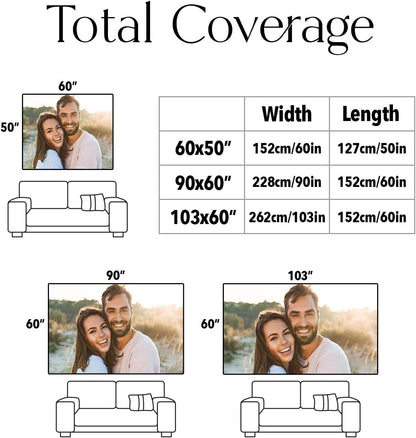 Personalized Custom Tapestry - Ships Next Business Day, Made in USA - Upload Your Own Image for a Unique Wall Hanging Backdrop, Perfect for Home & Living Room Decor, Bedroom Wall Art (50x60)