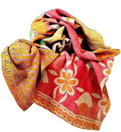Wholesale Mix lot Tribal Kantha Quilts Reversible Vintage Cotton Bedspread Sari Throw Old Assorted Patches Bed Cover Rally (1 Pc)