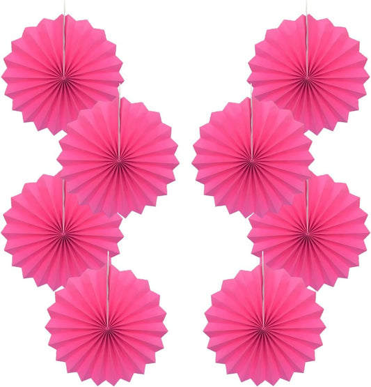Red Graduation Party Decor,Girls Party Decorations ,Party Supplies Party Fans 12in, Anniversary