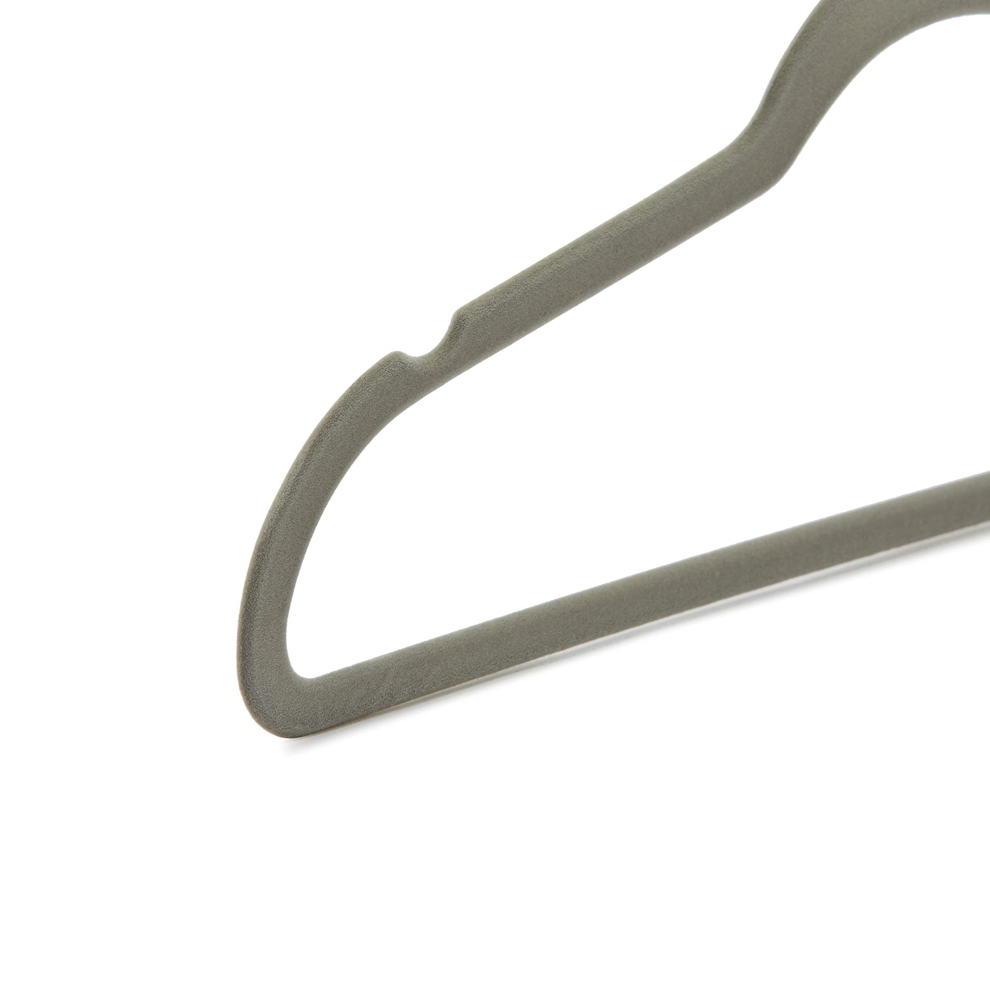 Amazon Basics Slim Velvet Non-Slip Space Saving Suit Clothes Hangers, Closet Organizer