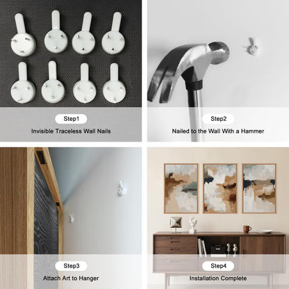 LHIUEM Large Abstract Brown Grey Framed Canvas Wall Art,Neutral Brush Stroke Pastel Wall Decor,Modern Color Block Wall Painting,Minimalist Artwork for Living Room,Bedroom,Dining Room,Office -16"x24"x3