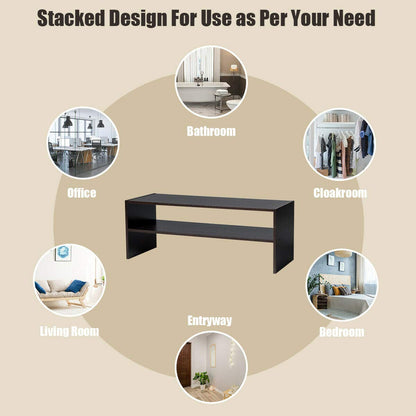 Giantex 3-in-1 Vertical Shoe Rack, 6-Tier Free Standing Shoe Storage Organizer w/Stackable Design
