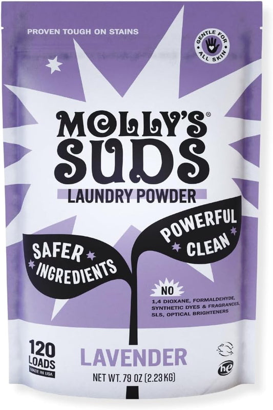 Molly's Suds Original Laundry Detergent Powder | Clean Laundry Detergent Powder for Sensitive Skin