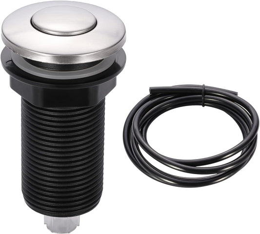 RQYEKDO Garbage Disposal Air Switch Kitchen Sink Top Long Stainless Steel Brushed Nickel Long 2.5"
