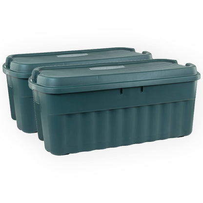 Rubbermaid ECOSense Storage Containers with Lids, 54 Gal Pack of 2, Durable and Reusable Stackable